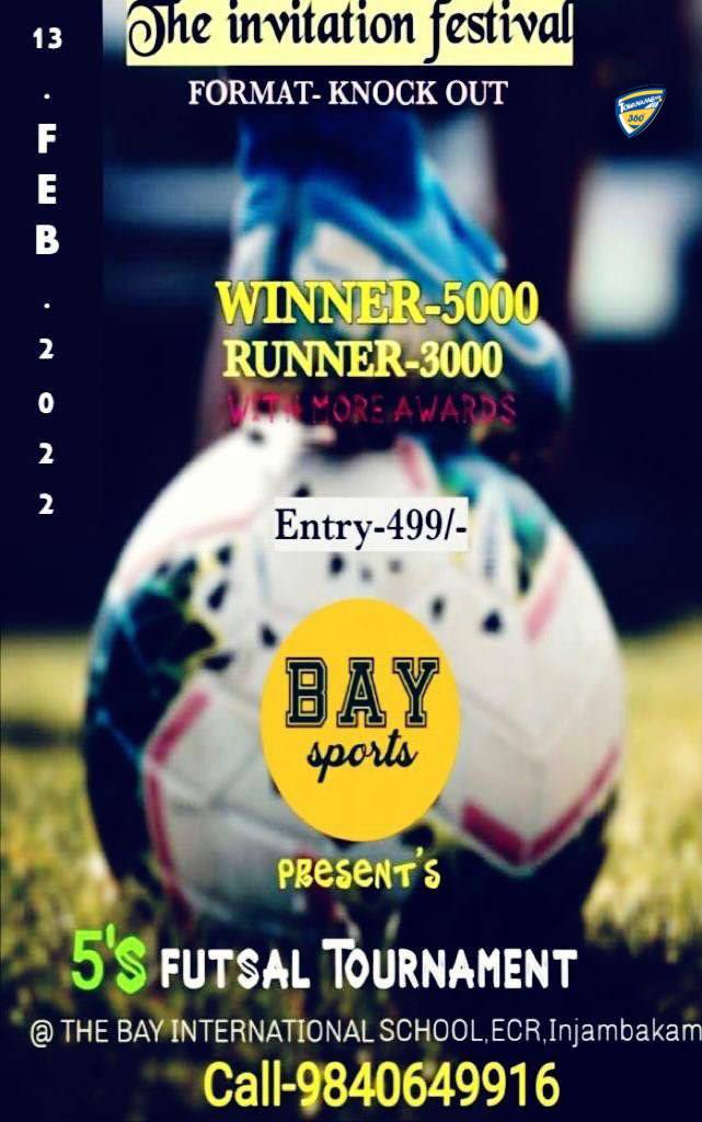 Bay Sports presents 5's Futsal Tournament