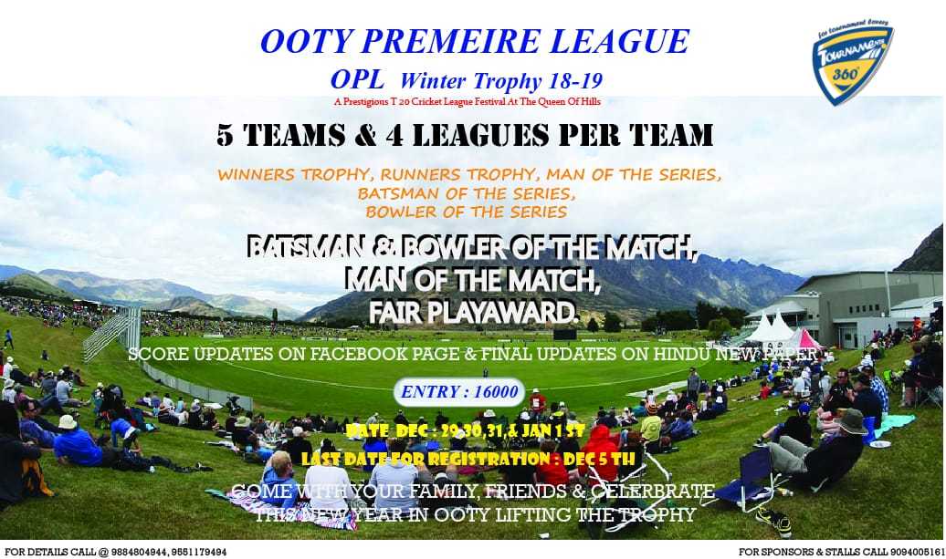 Ooty Permeire League Winter Trophy 18 - 19