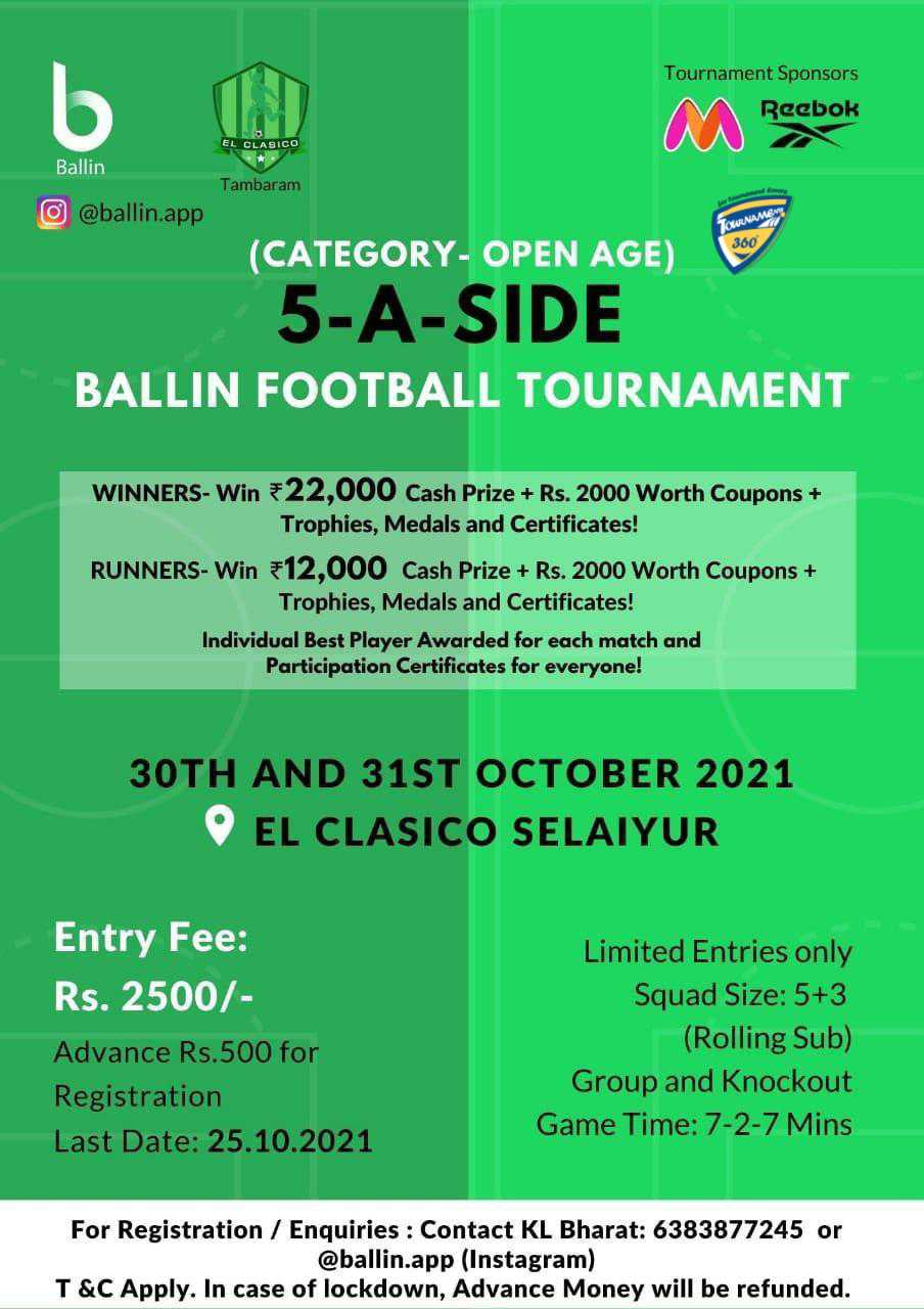 Ballin 5A Side Football Tournament