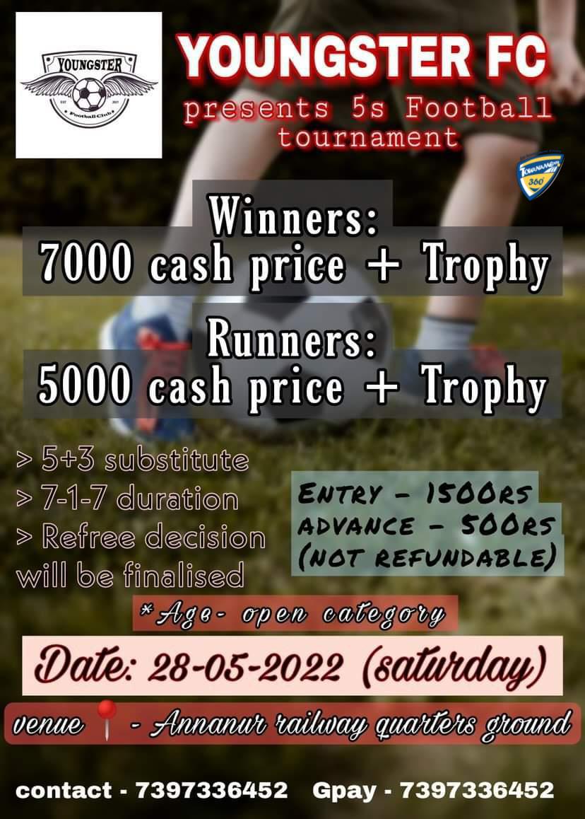 Open Age 5A Side Football Tournament in Chennai